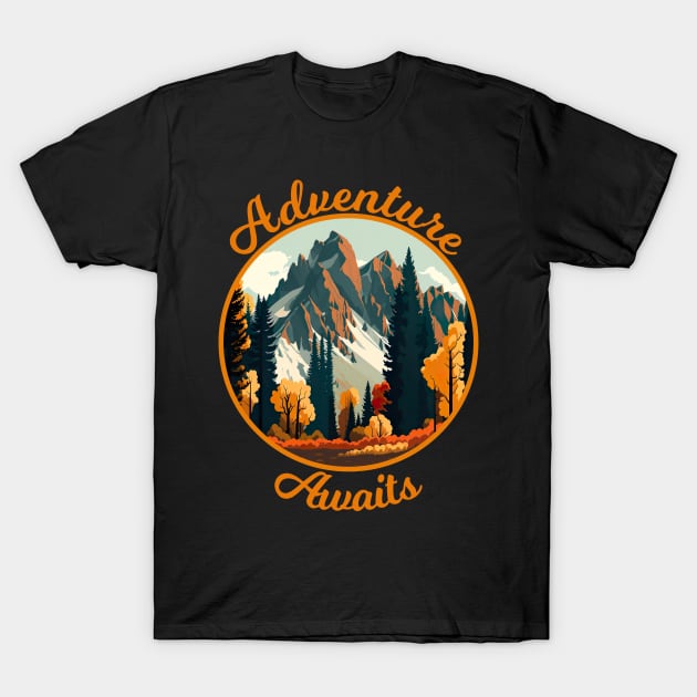 Adventure Awaits T-Shirt by AtkissonDesign